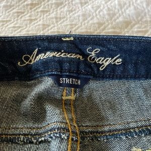 American eagle stretch size 8 skinny jeans, extra long